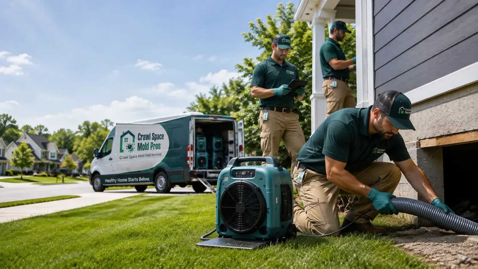 Crawl Space Mold Removal in New Blaine, AR